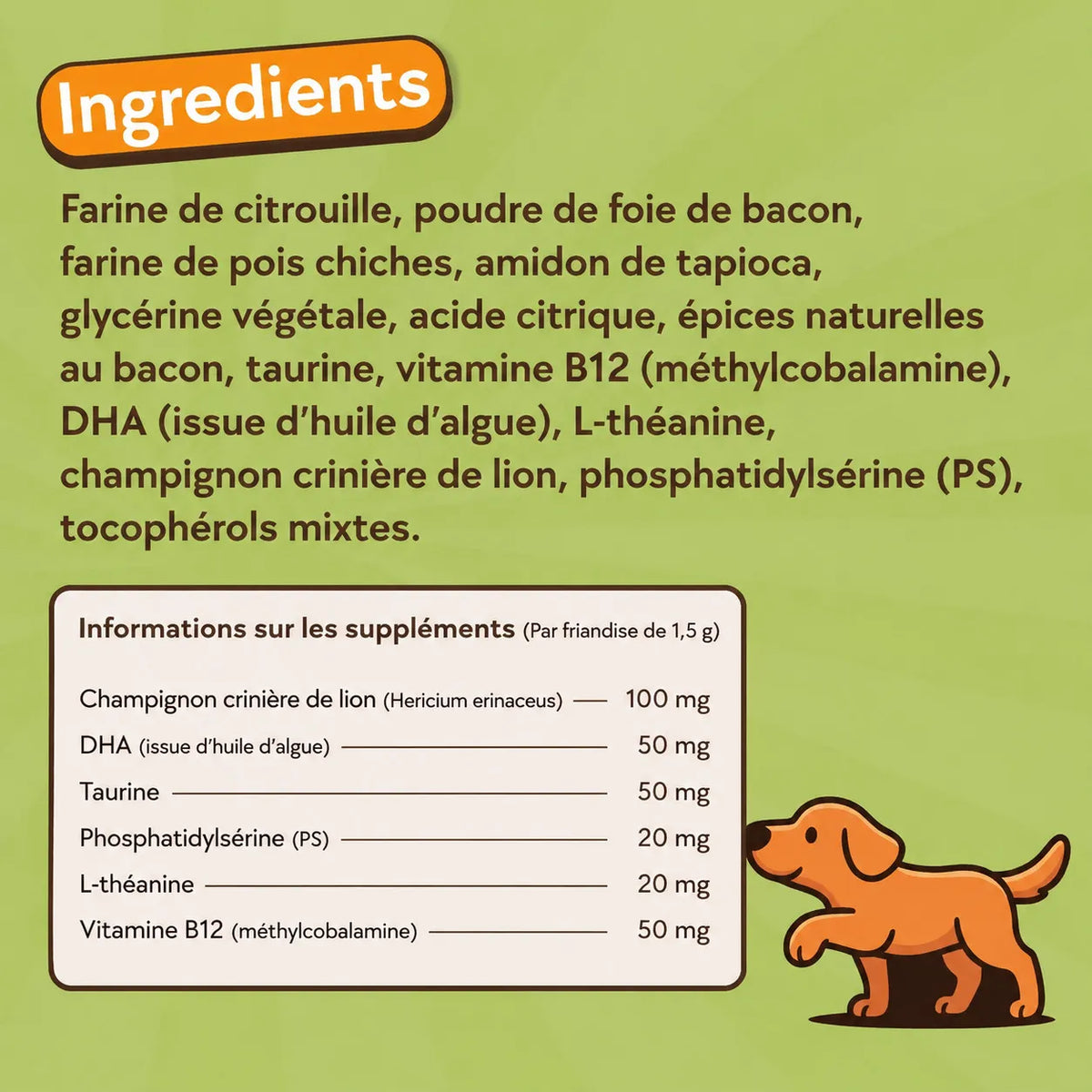 Friandises d’entraînement pour chiens